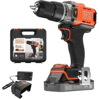 Black & Decker Akku-Schlagbohrschr. 18V 2Ah, Kof
