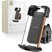 Tech-Protect V7 Universal Bike & Motorcycle Mount Black, Support pour smartphone, Noir