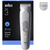 Braun Series 3 80789711, Rasage à sec et humide, Alimentation/batterie, Gris clair