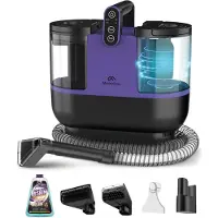 Motionflow Nettoyeur de tapis Motion - 4 en 1 - 1800 ml Réservoir d'eau - Auto-nettoyant - 40 x 28 x 38 cm - Violet