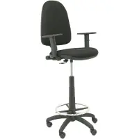 Piqueras Y Crespo Tabouret noir Ayna bali avec bras réglables
