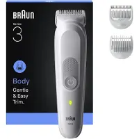 Braun Series 3 80789711, Rasage à sec et humide, Alimentation/batterie, Gris clair