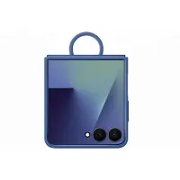 Samsung Original Coque en silicone Ring pour Galaxy Z Flip 7 - Blue