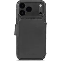 Decoded Portefeuille détachable 2 en 1 en cuir MagSafe pour Apple iPhone 17 Pro - Noir