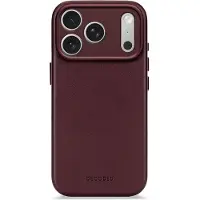 Decoded Coque en cuir MagSafe pour Apple iPhone 17 Pro - Burgundy
