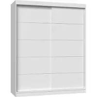 Top E Shop Topeshop IGA 160 BIEL C KPL Schrank und Garderobe de Schlafzimmer 7 Regale 2 Tür(en) White