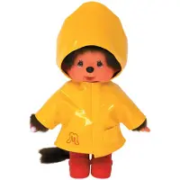 Bandai Monchhichi - Imperméable culte 20 cm - Jaune