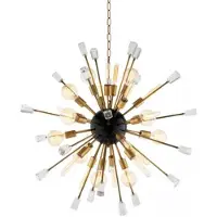 Casa Padrino Suspension , éclairage our restaurants et hôtels, laiton/noir, diamètre 102 cm