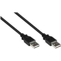 GOOD CONNECTIONS Câble de connexion USB 2.0 High-Speed EASY A mâle à EASY A mâle, noir, 5m, . (5 m, USB 2.0)
