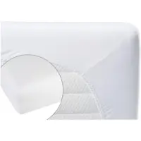 Biberna Drap-housse en molleton stretch "Sleep & Protect" blanc