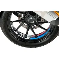 Puig 20150N GS Feuilles d'autocollants pour BMW R1200GS Noir