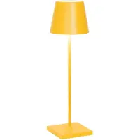 Zafferano - Lampe De Table Led Rechargeable Et À Intensité Variable Poldina Pro Ocre - 2,2W 2200-2700-3000K
