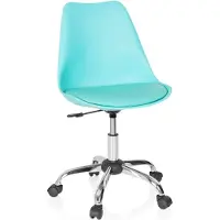 Hjh OFFICE Chaise de bureau, pivotante, FANCY PRO Turquoise