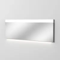 Sanipa Miroir de salle de bain Reflection LINUS 160 avec éclairage LED et éclairage de plan vasque – Hauteur : 59,5 cm