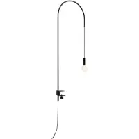 Zafferano - Lampe De Table Filaire Avec Pince, Pivotante À 200, H152 Cm, Métal Peint, Ampoule E27 Max 60W Incluse - Noir