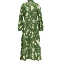 Object Robe-chemise 'OBJJacira' crème / vert gazon