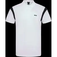 BOSS pour homme. 50564793 Polo Union blanc (M), Casuel, Coton, Manche courte