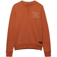 Superdry Vintage Prep Relaxed Crew Sweatshirt Orange 2XL Homme