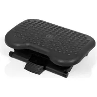 Hjh OFFICE Repose-Pied Piedino Dot Noir Inclinable, Réglable En Hauteur Hjh Office