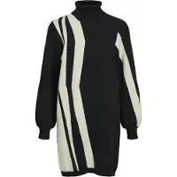 Object Robes en maille 'RAY' ivoire / noir
