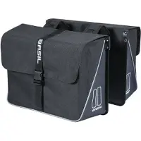 Basil Sacoche double FORTE 35 litres noir