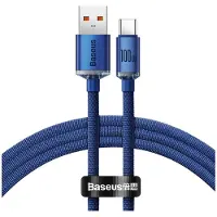 Baseus Câble Usb Do Usb-C Crystal Shine, 100W, 1.2M (Niebieski)