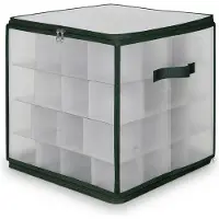 Relaxdays Weihnachtskugel Aufbewahrungsbox (1x, 36 x 36 x 36 cm)