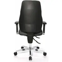 Topstar Chaise de bureau professionnelle P91 AL.G3 Chaise de bureau ergonomique avec accoudoirs (réglable en hauteur) Tissu gris Chaise pivotante pour le bureau, la maison