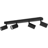 Eglo 900337 TELIMBELA-Z LED GU10 4-fois plafonnier 4x4,9W 580x80mm noir dimmable