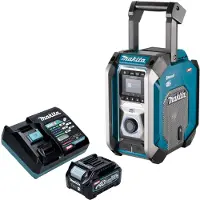 Makita MR 007 GD101 Radio de chantier sans fil 12 - 40 V max. Bluetooth DAB+ USB + 1x batterie 2,5 Ah + chargeur