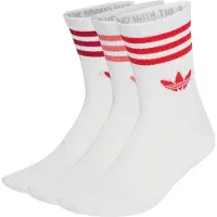 Adidas Chaussettes '3-Stripes Crew 3 Pairs' rouge / rouge clair / blanc