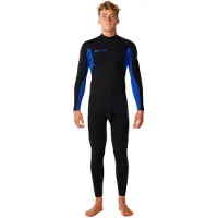 Rip Curl Trad 3/2 Mm Fl Long Sleeve Back Zip Neoprene Suit Noir LS Homme