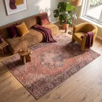 FRAAI Tapis oriental – Liva Kashan Terracotta | 80x150cm | Terracotta | Rectangulaire | Tapis