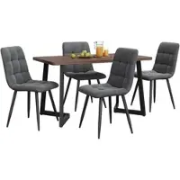MODFU Meuble TV avec Portes Coulissantes et Tiroirs Semi-Ouverts, Rangement Organisé pour Salon, MDF Bois, 170×40×40 cm - Noyer