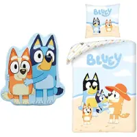 Blueys Ensemble de literie Bluey : housse de couette et taie d'oreiller