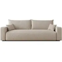 Idohome Canapé indépendant rembourré PIANO avec fonction sommeil et espace de rangement Canapé 3 places Canapé salon Canapé convertible Canapé moderne Boucle C1 Beige