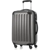 Hauptstadtkoffer - Alex - Handgepäck Koffer für jede Airline, 4 Rollen, 15% mehr Volumen , 55 cm, max. 42 Liter,Titan