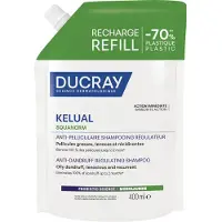 Ducray Kelual Squanorm Shampooing Régulateur Anti-pelliculaire Eco-Recharge 400 ml Shampooing