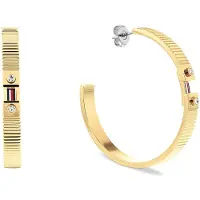 Tommy Hilfiger Stripes Earrings Doré Femme