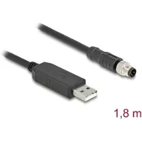 DeLOCK Câble de connexion série M8 - USB A mâle vers M8 femelle 3 broches