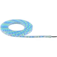 Paulmann Bande LED solaire avec télécommande, 5 m, IP44, 3,2 W, 22 lm/m, 60 LED/m, RGB