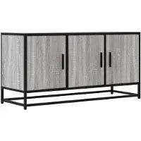 vidaXL Armoire TV Gris Sonoma 100x35x50 cm Bois composite et métal