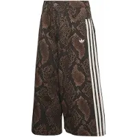 Adidas Originals Snake Print Bermuda Denim Shorts Marron 30 / 32 Femme