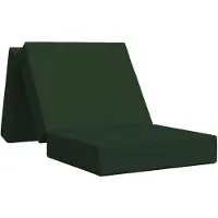 vidaXL Canapé-lit pliant 90 x 67 x 45 cm Vert foncé