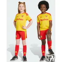 Adidas Rc Lens 26/27 Home Short Sleeve Junior Set Jaune 5-6 Years Enfants