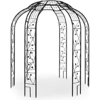 Relaxdays Pavillon de roses (199 cm, 199 cm)