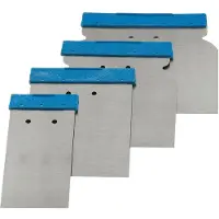 SW-Stahl Jeu de spatules japonaises Metal 4 pces 50/80/100/120