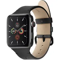 Native Union ReClassic Strap (42 mm, 44 mm, 45 mm, Acier inoxydable, Cuir, Plastique recyclé, Polyester recyclé), Sangles de montre, Noir