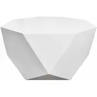 Casa Padrino Luxe Table de Jardin Blanc Mat 77 x 77 x H. 46 cm - Table basse résistante aux intempéries - Meubles de Table de Jardin Terrasse - Collection Luxe