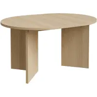Selsey Ovo - Table de salle à manger extensible, ronde, 110-190 x 110 cm, aspect bois Chêne Lindberg